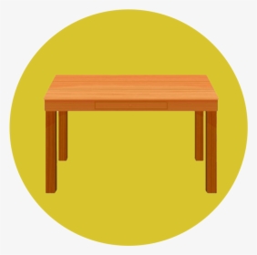 Table-yellow - Bench, HD Png Download, Transparent PNG