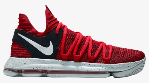 Uk Availability E2150 13101 Nike Kevin Durant 10 Red - Nike Shoes Kd Red, HD Png Download, Transparent PNG