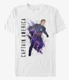 Captain America Painting Avengers Endgame T-shirt - Avengers Endgame Shirt Captain America, HD Png Download, Transparent PNG