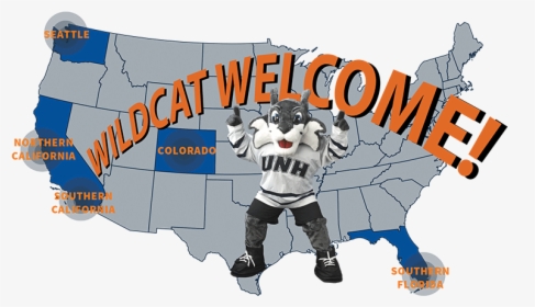 Unh Wildcat Welcome Infographic - Map, HD Png Download, Transparent PNG