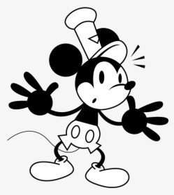 Mickey Mouse Black And White Toon, HD Png Download, Transparent PNG
