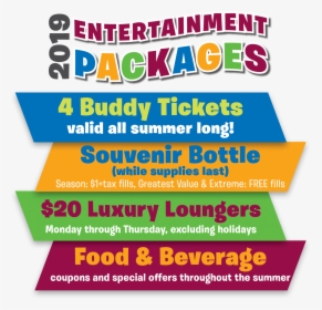 2019 Entertainment Packages - Graphic Design, HD Png Download, Transparent PNG