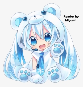 Polar Bear Cute Anime, HD Png Download, Transparent PNG