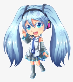 Hatsune Miku Snow 2010 By Jeffharrison02 Dcxp3gm 382883 - Cartoon, HD Png Download, Transparent PNG