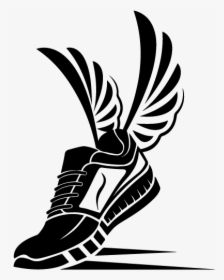 Sport Shoe Icon Speeding Running - Winged Shoe, HD Png Download, Transparent PNG
