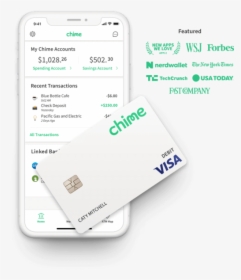 Chime Credit Card, HD Png Download, Transparent PNG