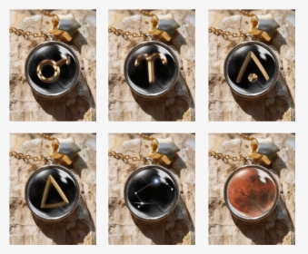 Aries Designs As Pendants In Gold Colour Setting - Pendant, HD Png Download, Transparent PNG