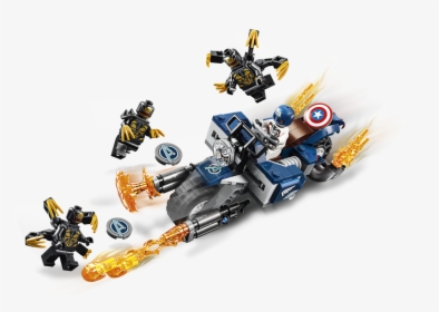 Lego Super Heroes Captain America Outriders Attack, HD Png Download, Transparent PNG