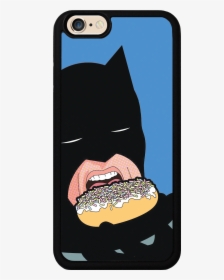 Batman Eating A Donut Case - Batman Eating A Donut, HD Png Download, Transparent PNG