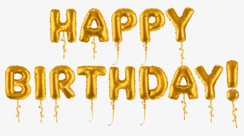 View Full Size - Gold Happy Birthday Text Png, Transparent Png, Transparent PNG