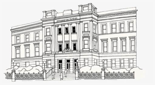 Mansion Drawing Museum Line - House, HD Png Download, Transparent PNG