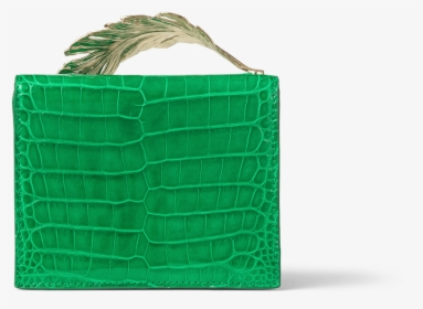 Emerald Lisse Alligator With Light Gold Feather Data - Birkin Bag, HD Png Download, Transparent PNG