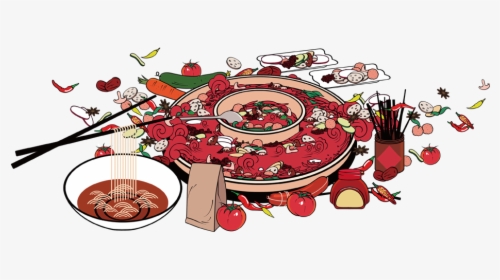 Transparent Appetizers Clipart - Chinese Hot Pot Illustration, HD Png Download, Transparent PNG