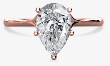 Clementine Pear Cut Solitaire - Engagement Ring, HD Png Download, Transparent PNG