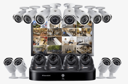 Complete Security Camera System With 16-channel 4k - Headphones, HD Png Download, Transparent PNG