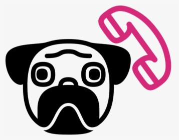 Pug Phone Pink - Pug, HD Png Download, Transparent PNG