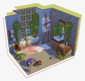 Build Sims 4 Dollhouse, HD Png Download, Transparent PNG
