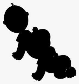 Silhouette Baby Clipart Png, Transparent Png, Transparent PNG