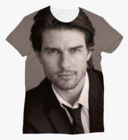 Tom Cruise In Black And White ﻿classic Sublimation - T Shirt Tom Cruise, HD Png Download, Transparent PNG