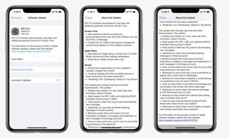 Ios 13 - 3 Changelog - Ios 13.3 Download And Install, HD Png Download, Transparent PNG