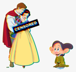 #ftestickers #censored #glitch #cartoons #blancanieves - Snow White And Prince, HD Png Download, Transparent PNG