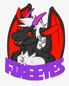 Badge - Fire Eyes - Cartoon, HD Png Download, Transparent PNG