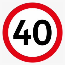 Traffic Sign Speed Limit 40 Icon Illustration - Anti Communist No Background, HD Png Download, Transparent PNG