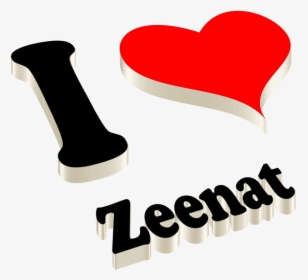 Zeenat Heart Name Transparent Png - Loku Name, Png Download, Transparent PNG