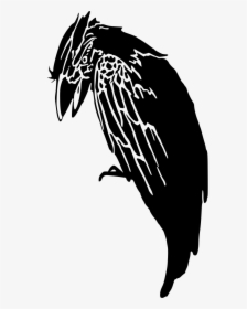 Crow Silhouette - Vektor Burung Gagak, HD Png Download, Transparent PNG
