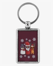 Santa Snowman Reindeer Keychain For Men Women Key Chain, - Gift, HD Png Download, Transparent PNG