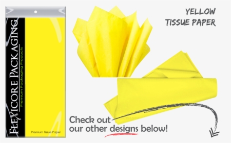 Light Yellow Bright Solid Gift Wrap Paper Tissue Sheets - Origami Paper, HD Png Download, Transparent PNG