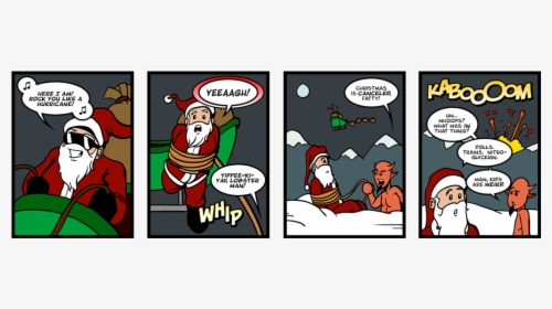 Transparent Evil Santa Png - Cartoon, Png Download, Transparent PNG