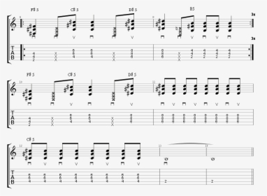 Guitar Tabs Of The Chorus Of The Song What S My Age - Sheet Music, HD Png Download, Transparent PNG