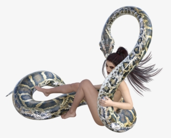 Png Snake Woman - Anaconda Position, Transparent Png, Transparent PNG