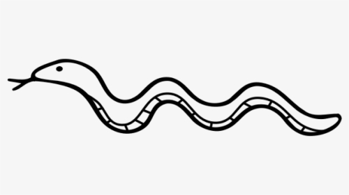Snake Outline Vector Image - Snake Black And White Clipart, HD Png Download, Transparent PNG