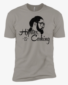 Hipster Is Coming Men S Premium T-shirt - T-shirt, HD Png Download, Transparent PNG