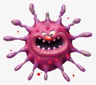 Flu Virus , Png Download - Cancer Cell Cartoon, Transparent Png, Transparent PNG
