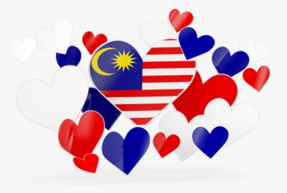 Flying Heart Stickers - Malaysia Flag Love Icon, HD Png Download, Transparent PNG
