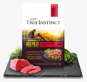 True Instinct High Meat Chicken Fillet With Grass-fed - True Instinct High Meat Small Dogs, HD Png Download, Transparent PNG