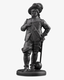 Wedgwood Black Basalt Statue Of Oliver Cromwell - Bronze Sculpture, HD Png Download, Transparent PNG