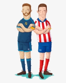 Sergio Ramos, Real Madrid Gabi, Atletico Madrid - Kick Up A Soccer Ball, HD Png Download, Transparent PNG
