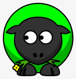 Green Sheep Looking Right Svg Clip Arts - Parable Of Sheep And Goats Cartoon, HD Png Download, Transparent PNG