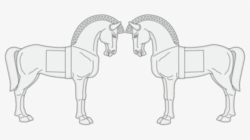 Us Army 75th Engineer Bn Dui-left And Right Sides - Stallion, HD Png Download, Transparent PNG