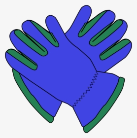 Blue Boxing Gloves Clipart - Pair Of Gloves Clipart, HD Png Download, Transparent PNG