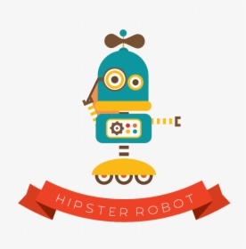 Vector Robotics Hipster Clipart Stock - Robot, HD Png Download, Transparent PNG