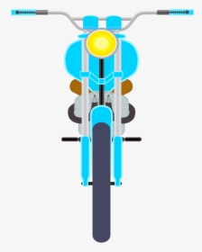 2 Motos De Face - Clipart Bike Forward Facing Png, Transparent Png, Transparent PNG