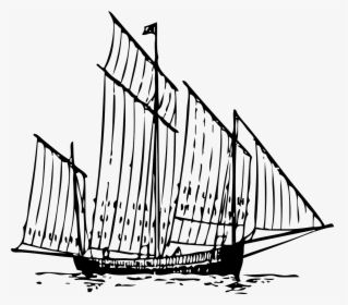 Drawing Of A Boat 1800, HD Png Download, Transparent PNG