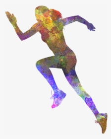 Woman Runner Running Jogger Jogging Silhouette 03, HD Png Download, Transparent PNG