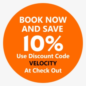 Velocity Valley Book Now And Save 10 Percent - Circle, HD Png Download, Transparent PNG