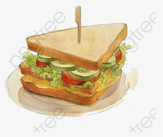 Transparent And Vegetable Png - Vegetable Sandwich Clipart, Png Download, Transparent PNG
